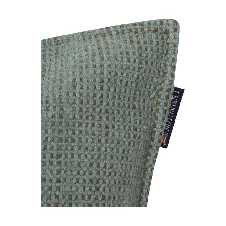 Structured Wool Cotton mix Kissenbezug 50x50cm, Green Lexington