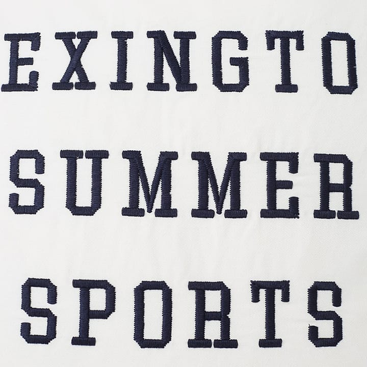 Summer Sports Twill Kissenbezug 50 x 50cm - White-dark blue - Lexington