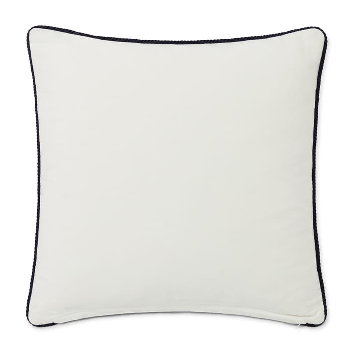 The Original Organic Cotton Kissenbezug 50 x 50cm - White-dark blue - Lexington