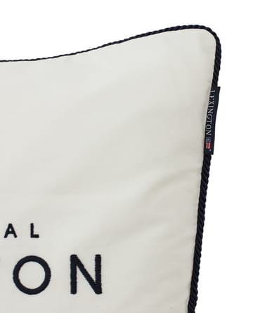 The Original Organic Cotton Kissenbezug 50 x 50cm - White-dark blue - Lexington