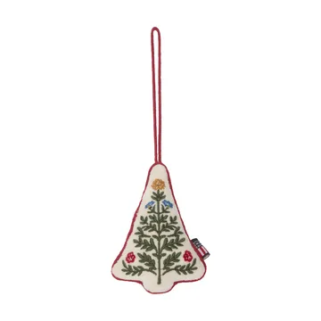 Tree Anhänger aus biologischer Samtbaumwolle für Weihnachten - Multi, 9x13x3 cm - Lexington