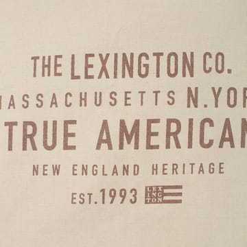 True American Cotton Canvas Kissenbezug 50 x 50cm - Hellbeige - Lexington