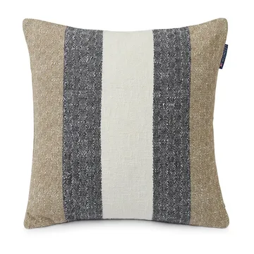Vertical Striped Cotton Kissenbezug 50 x 50cm - Beige-gray - Lexington
