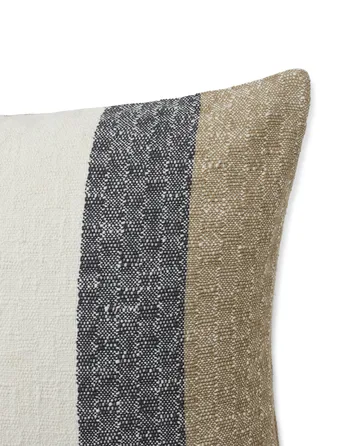 Vertical Striped Cotton Kissenbezug 50 x 50cm - Beige-gray - Lexington