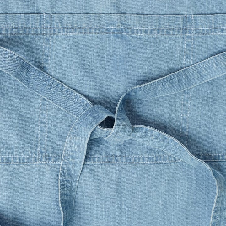 Washed denim Schürze 80 x 105cm, Light blue Denim Lexington