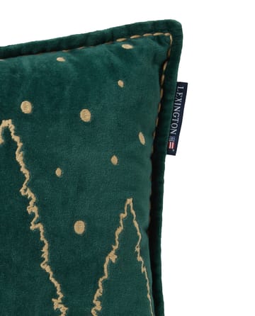 Winter House biologisches Baumwolle-Samt Kissen 30x50 cm - Green-Light Beige - Lexington