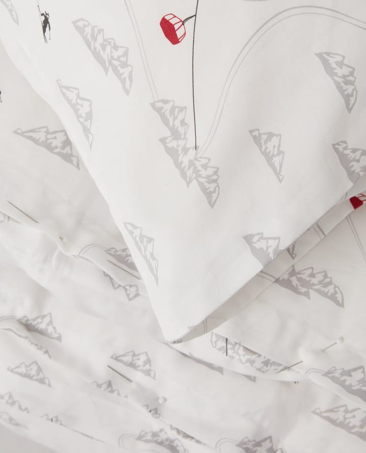 Winter Printed Cotton Sateen Bettwäsche, 2 x 50 x 60cm, 220 x 220cm Lexington