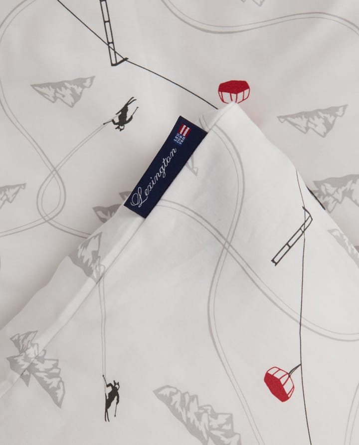 Winter Printed Cotton Sateen Bettwäsche, 2 x 50 x 60cm, 220 x 220cm Lexington