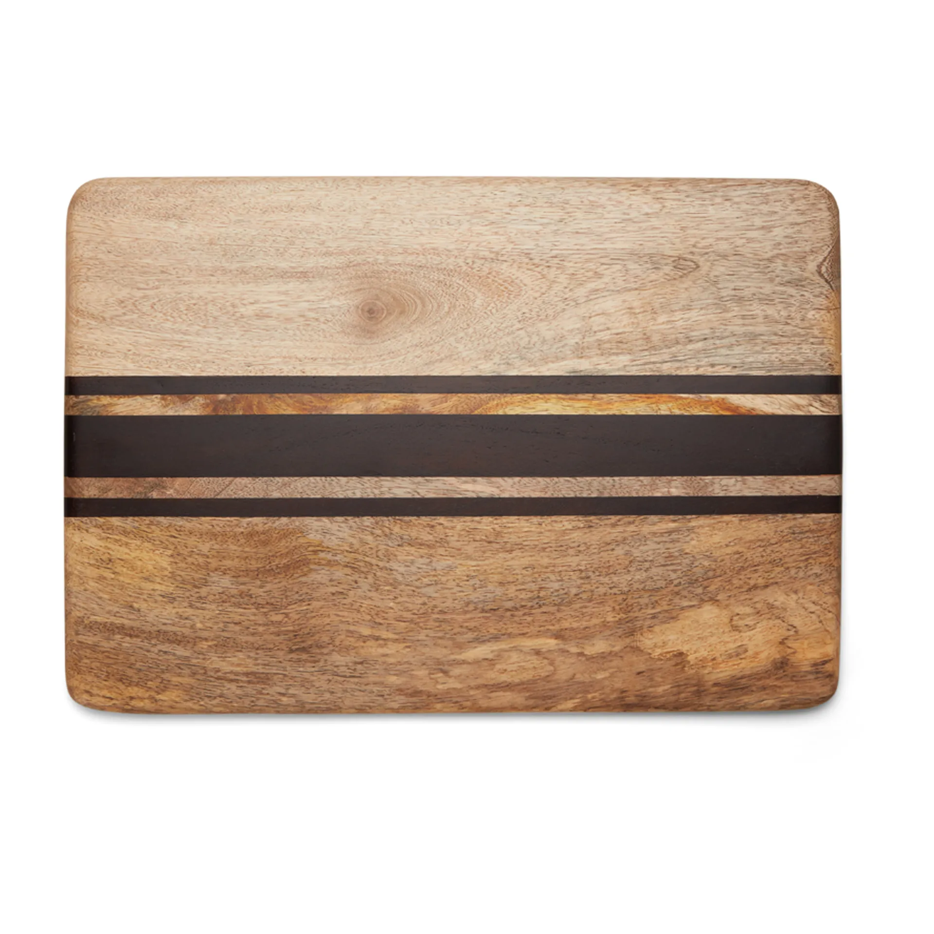 Wood serving board stripes, 40 x 28cm Lexington