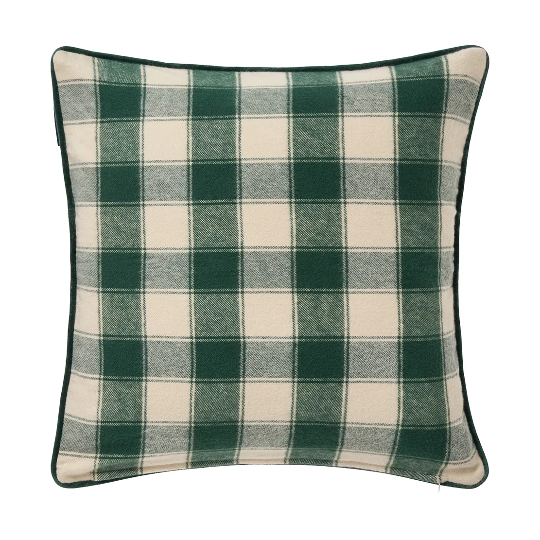 Lexington Wrapped checked biologischer Flannell Kissenbezug 50×50 cm Light beige-green Lexington Wrapped checked biologischer Flannell Kissenbezug 50×50 cm Light beige-green