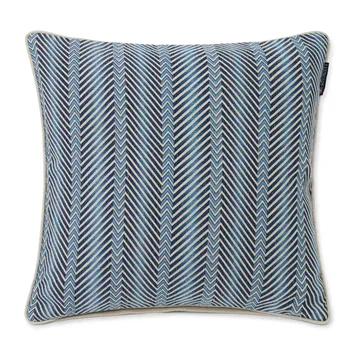 Zig Zag Printed Kissenbezug 50 x 50cm - Blue-beige - Lexington