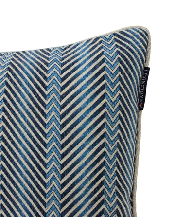 Zig Zag Printed Kissenbezug 50 x 50cm - Blue-beige - Lexington