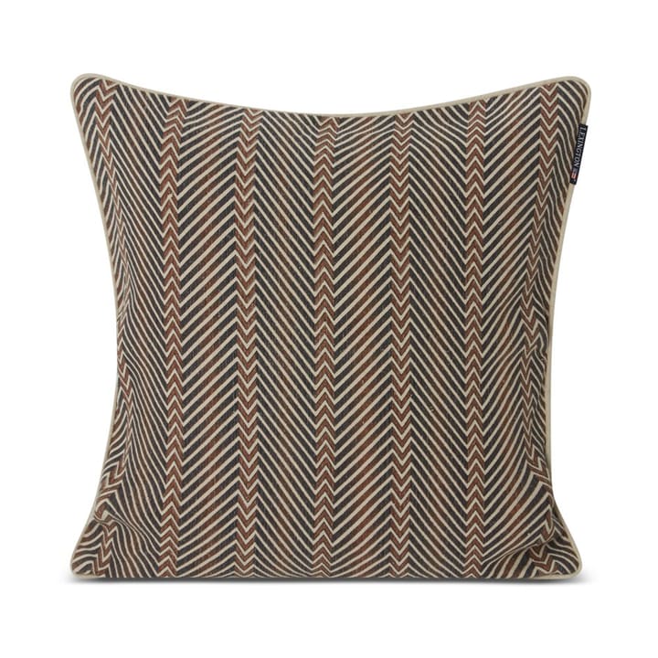 Zig Zag Printed Kissenbezug 50 x 50cm, Brown-beige Lexington