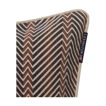 Zig Zag Printed Kissenbezug 50 x 50cm - Brown-beige - Lexington