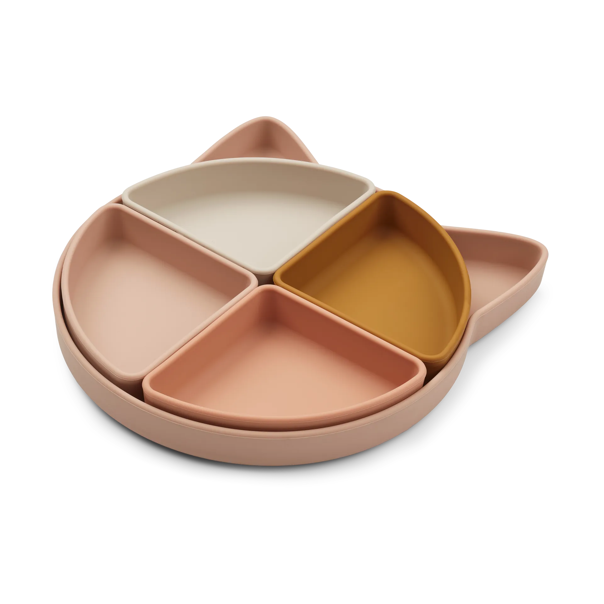Arne Kinderteller + 4 Schalen, Cat rose multi mix Liewood