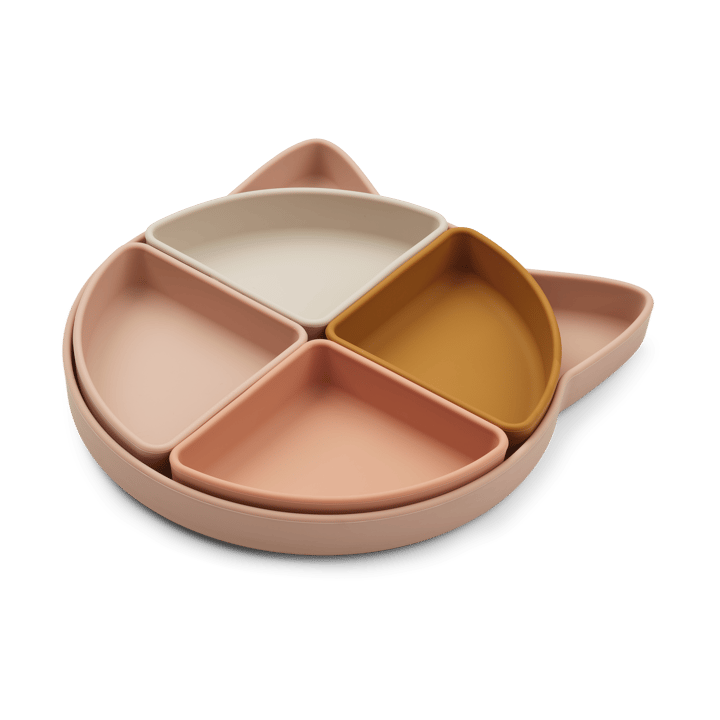 Arne Kinderteller + 4 Schalen - Cat rose multi mix - Liewood