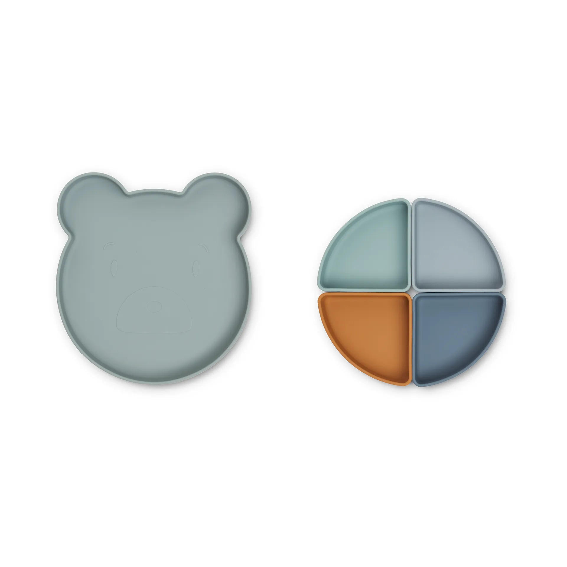 Arne Kinderteller + 4 Schalen, Mr bear blue fog multi mix Liewood