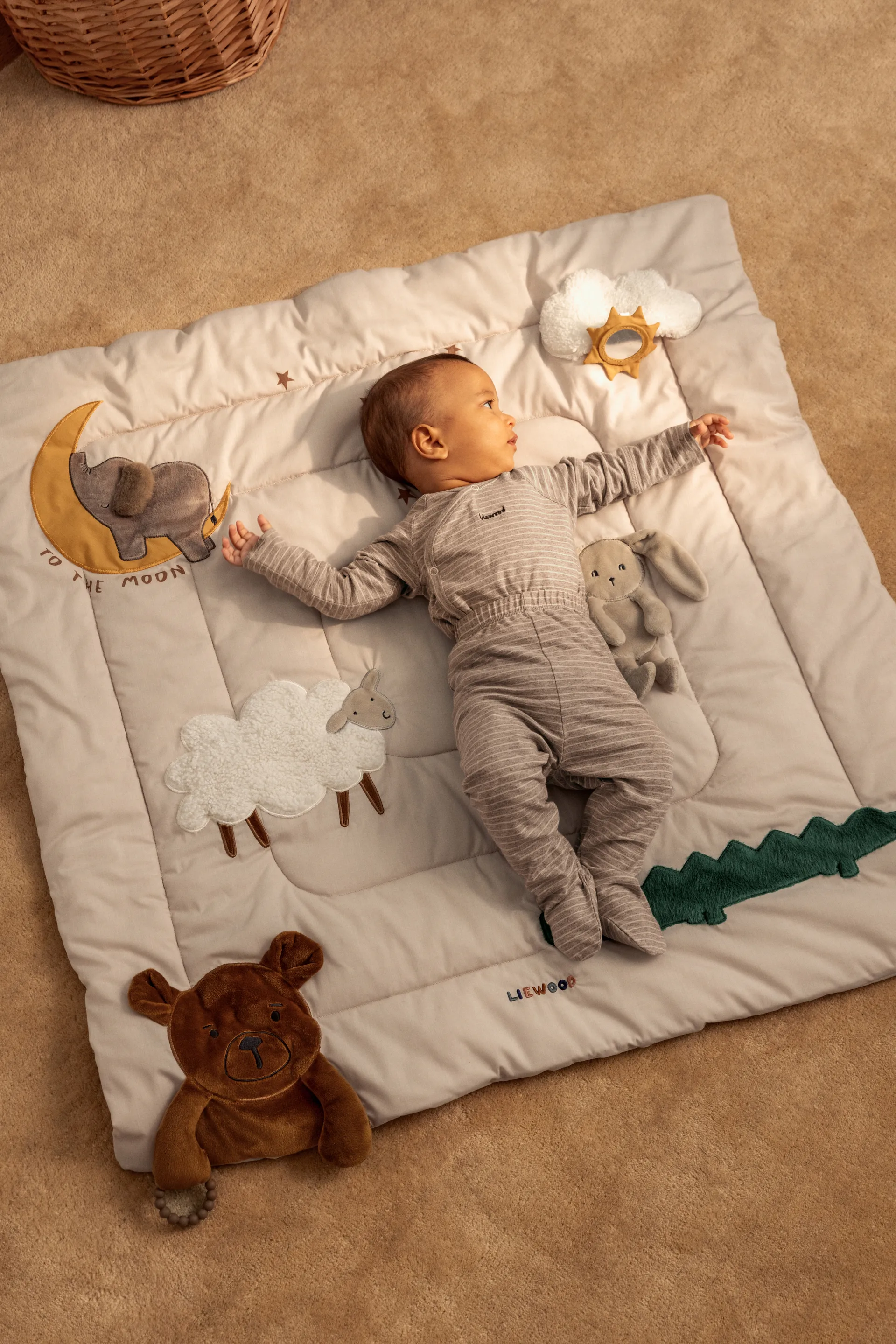 Bernet Aktivitätsdecke 95x95 cm, Sandy multi mix Liewood