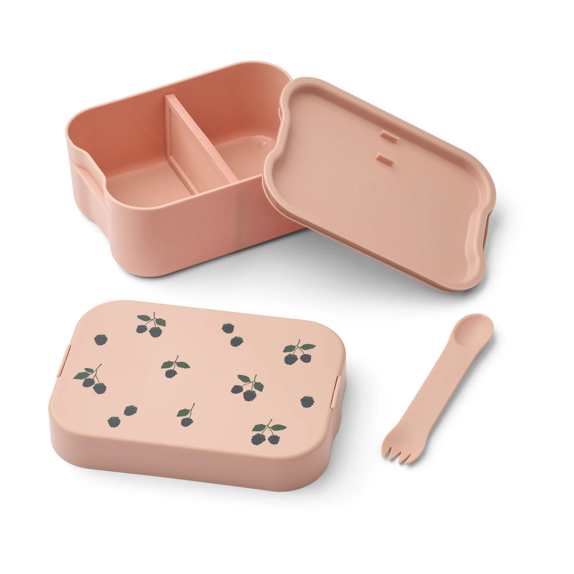 Chelsey bedruckte Lunchbox Set 2-teilig, Berry-Pale Tuscany Liewood