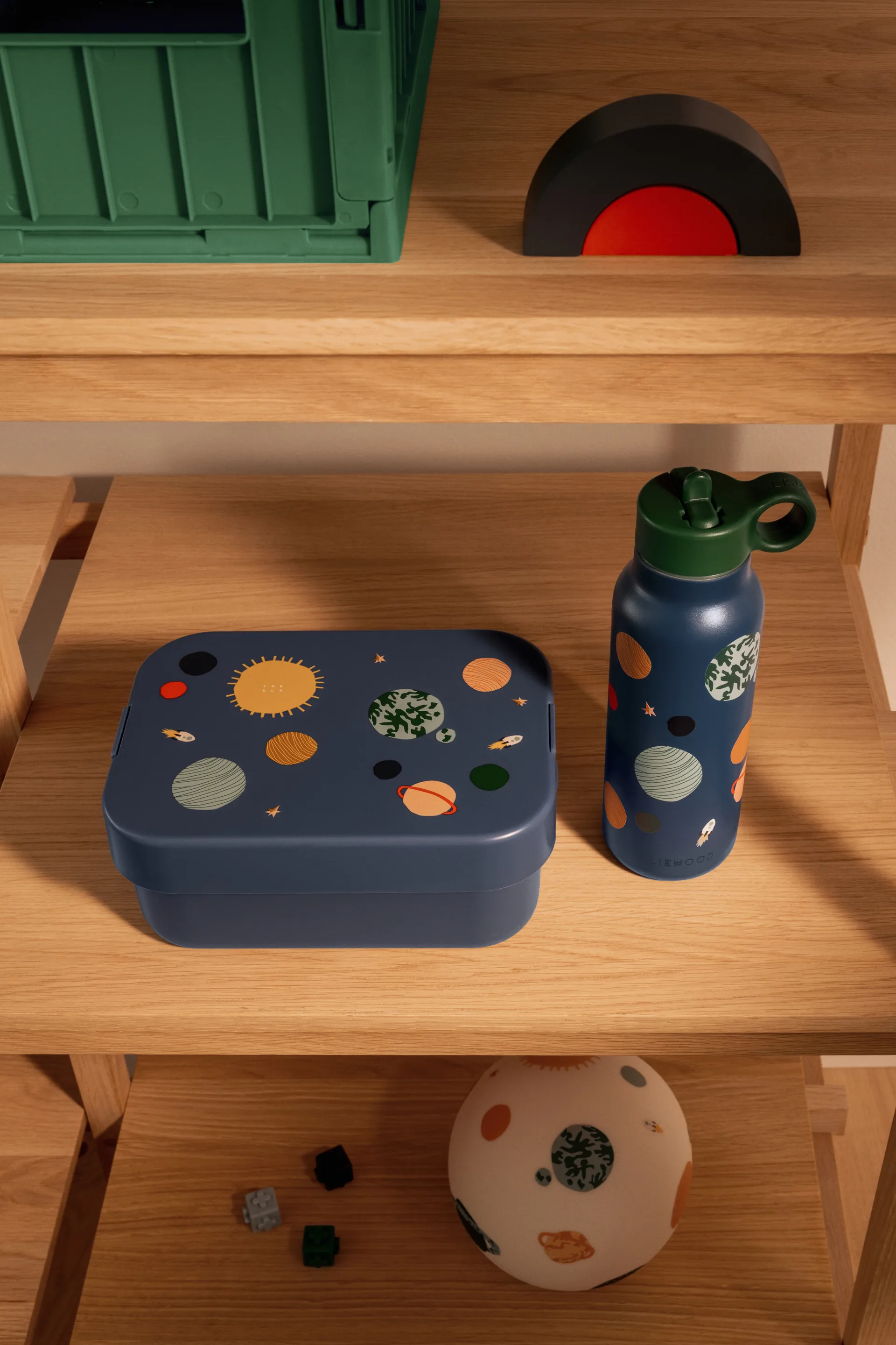Chelsey bedruckte Lunchbox Set 2-teilig, Universe-Classic navy Liewood