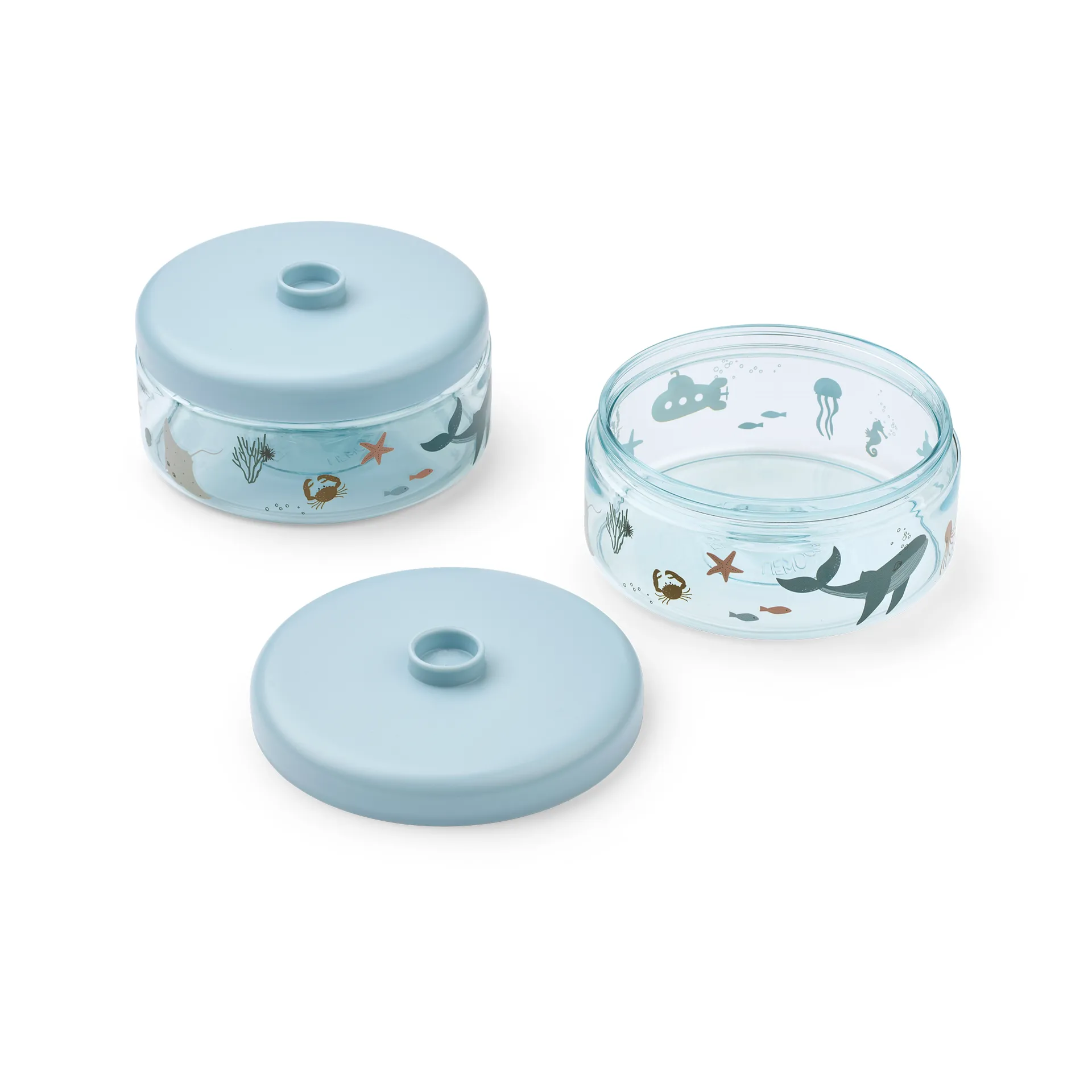 Dominique Babybreigläser 500 ml 4‑teilig, Sea creature-sandy Liewood