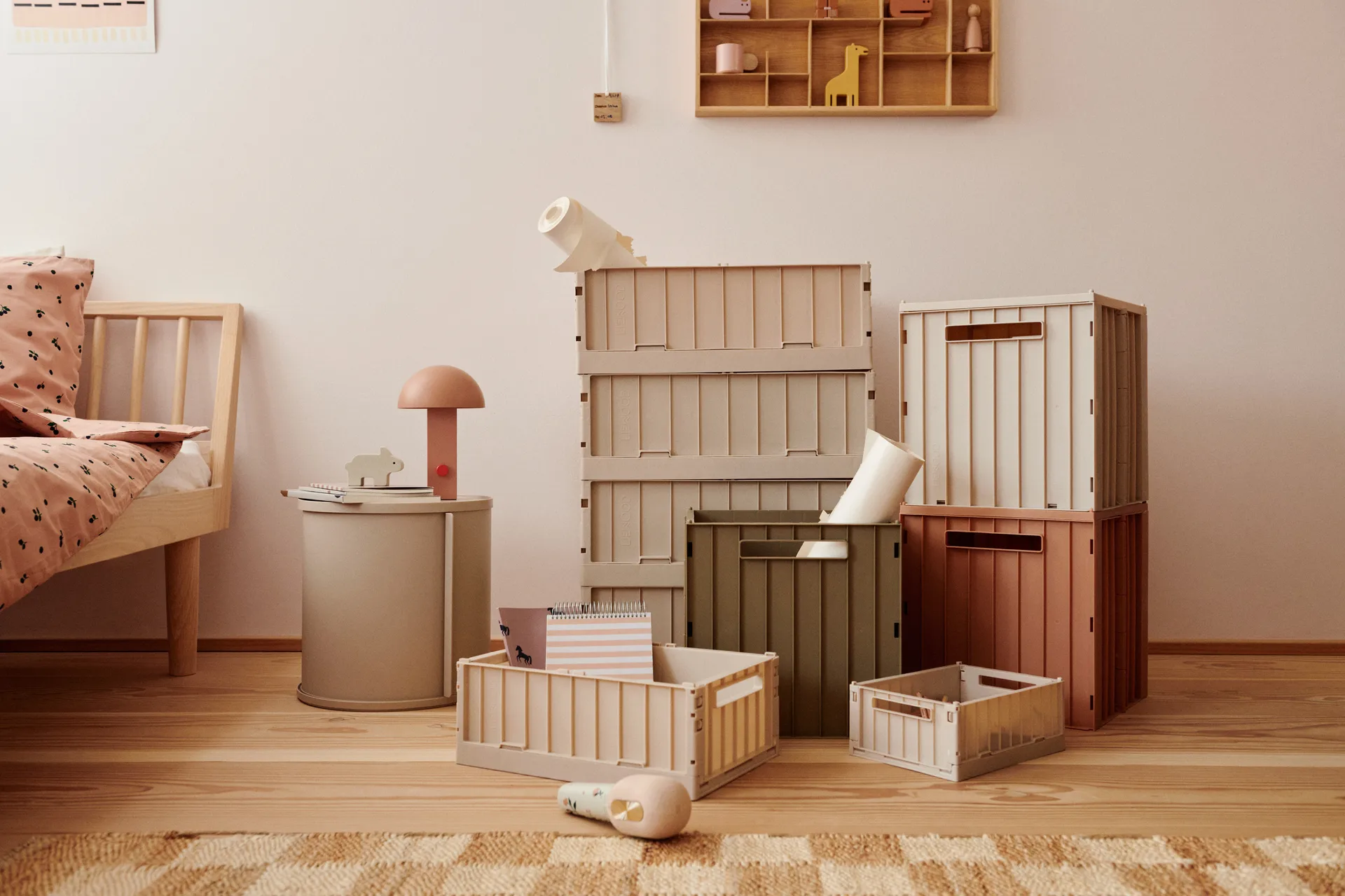 Elijah Aufbewahrungsbox mit Deckel 31x31 cm, Oat Liewood