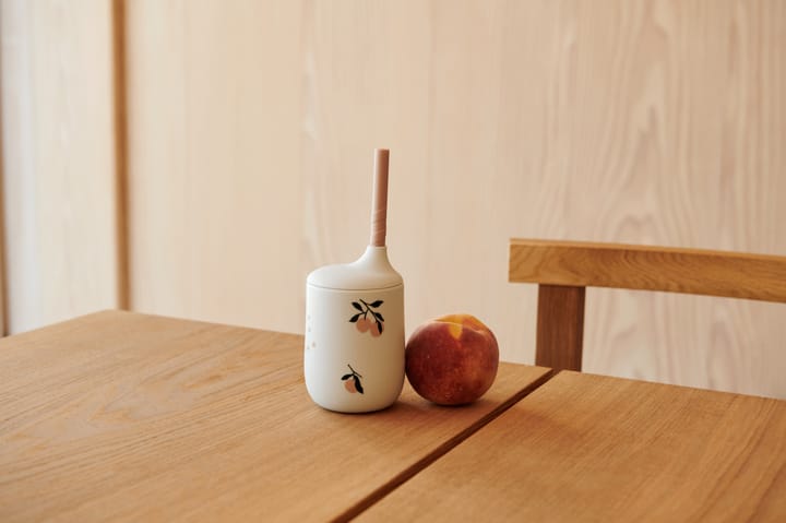 Ellis printed Sippy Cup Trinklernbecher mit Strohhalm 23 cl, Peach-Sea shell mix Liewood