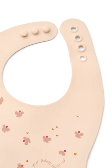 Ember bedrucktes Lätzchen 2-teilig - Mini Butterfly-apple blossom - Liewood