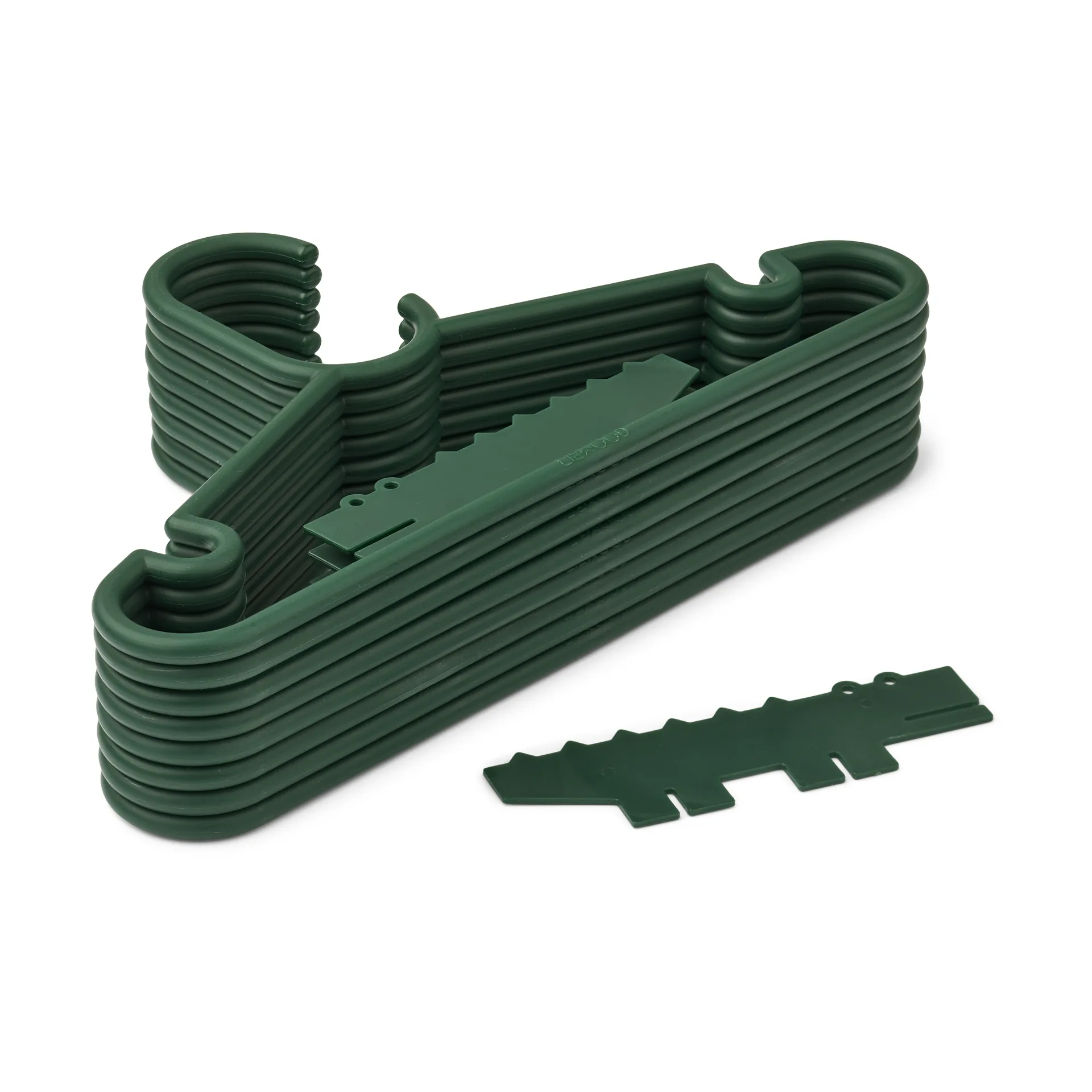 Falton Krokodil Kleiderbügel 8er-Pack, Garden green Liewood