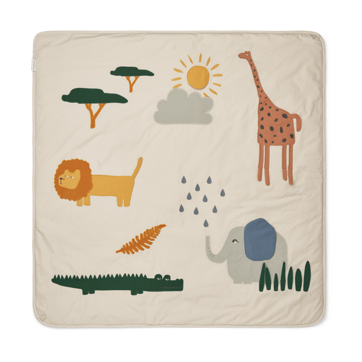 Glenn Decke 110x110 cm - Safari sandy mix - Liewood
