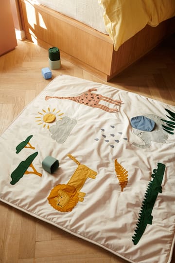 Glenn Decke 110x110 cm - Safari sandy mix - Liewood