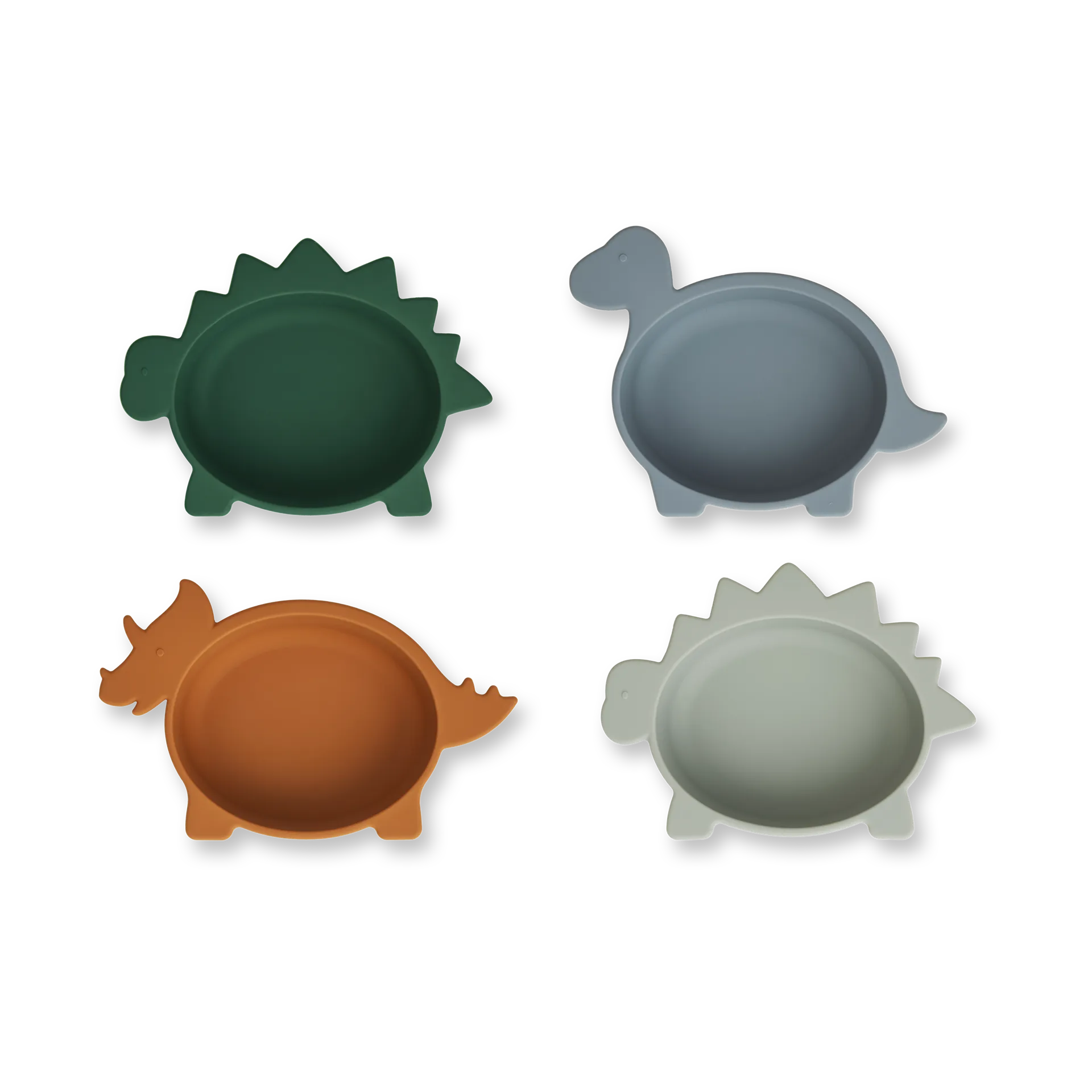 Iggy Silikonschale 4-teilig, Dino blue multi mix Liewood