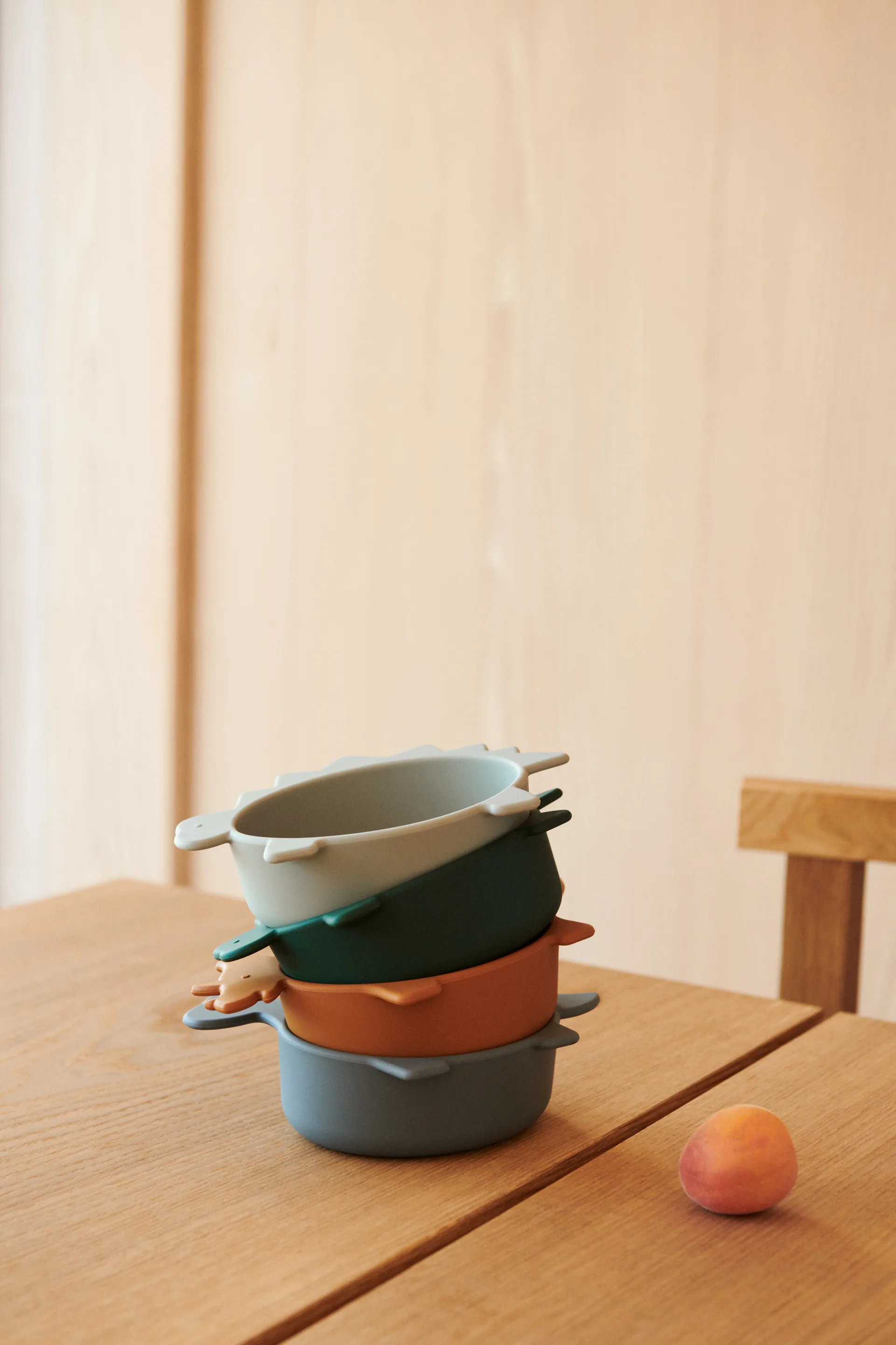 Iggy Silikonschale 4-teilig, Dino blue multi mix Liewood