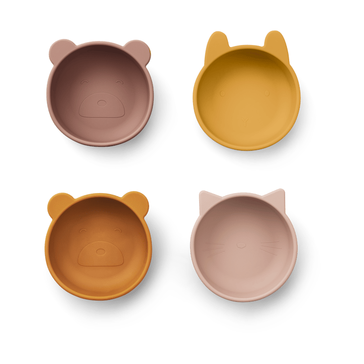Iggy Silikonschale 4-teilig - Rose mix - Liewood