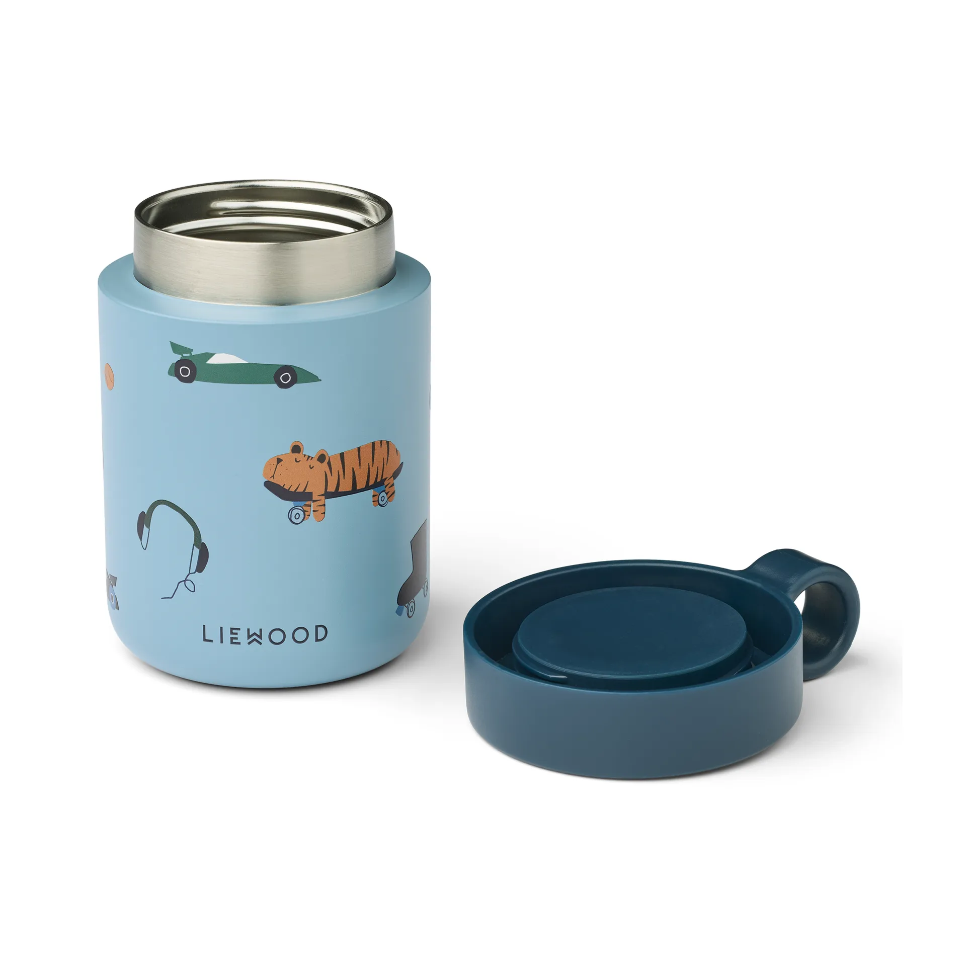 Kiani bedruckte Thermosflasche, Fun-beach blue Liewood