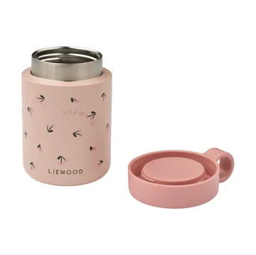 Kiani bedruckte Thermosflasche - Mini cherry heart-rosey - Liewood