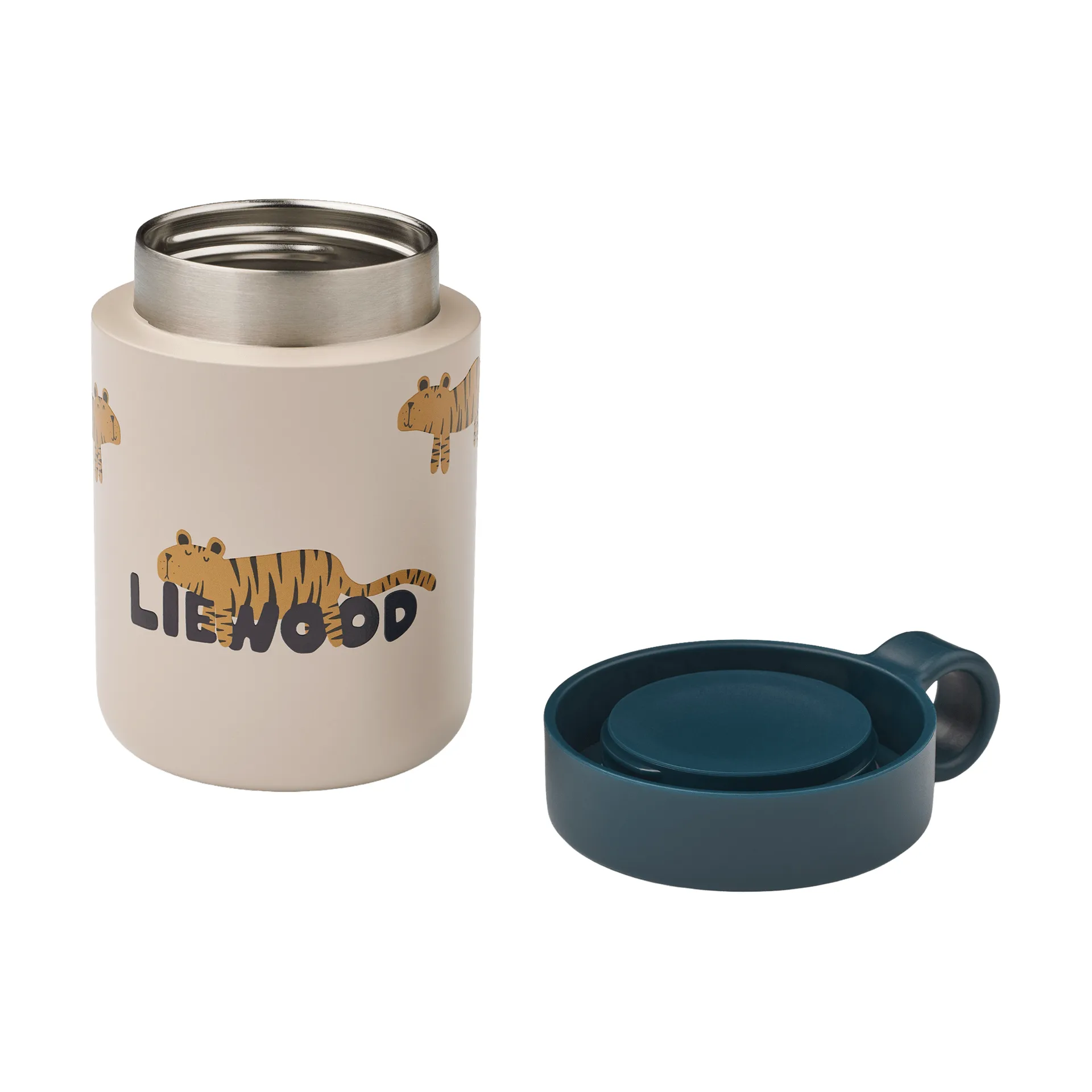 Kiani bedruckte Thermosflasche, Tiger-sandy Liewood