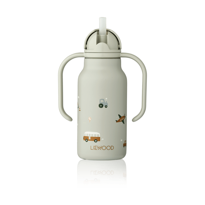 Kimmie Wasserflasche 25 cl, Vehicles-Dove blue Liewood