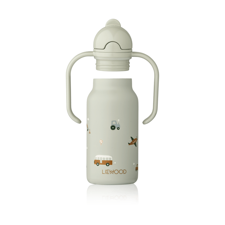 Kimmie Wasserflasche 25 cl, Vehicles-Dove blue Liewood