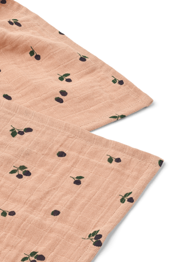 Lewis muslin Tuch 2er-Pack 65x65 cm - Mini Berry-Pale tuscany - Liewood