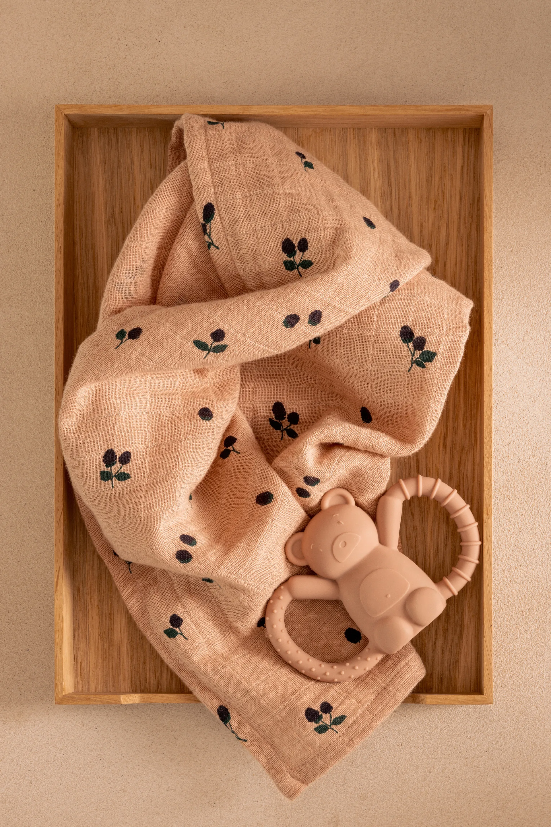 Lewis muslin Tuch 2er-Pack 65x65 cm, Mini Berry-Pale tuscany Liewood