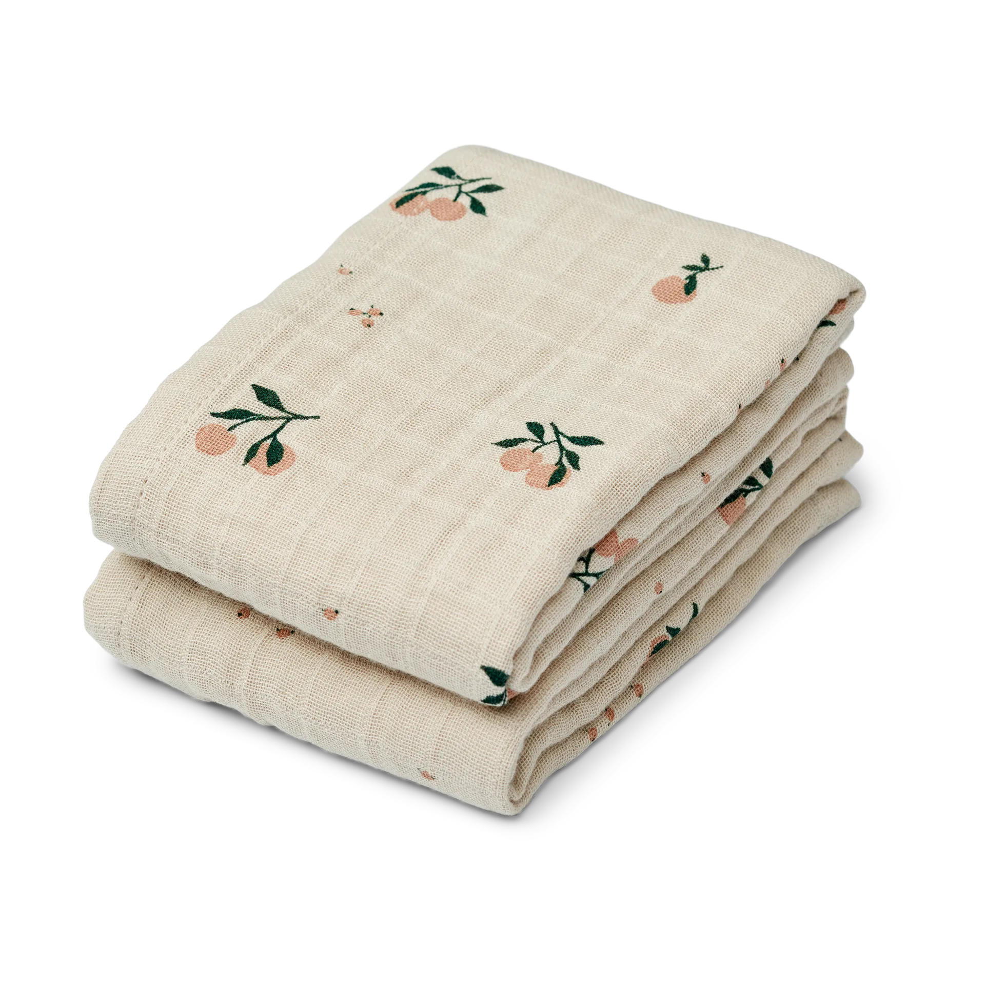 Lewis muslin Tuch 2er-Pack 65x65 cm, Peach-Sea shell mix Liewood