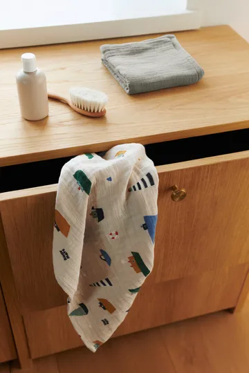 Lewis muslin Tuch 2er-Pack 65x65 cm - Sailing-dove blue mix - Liewood