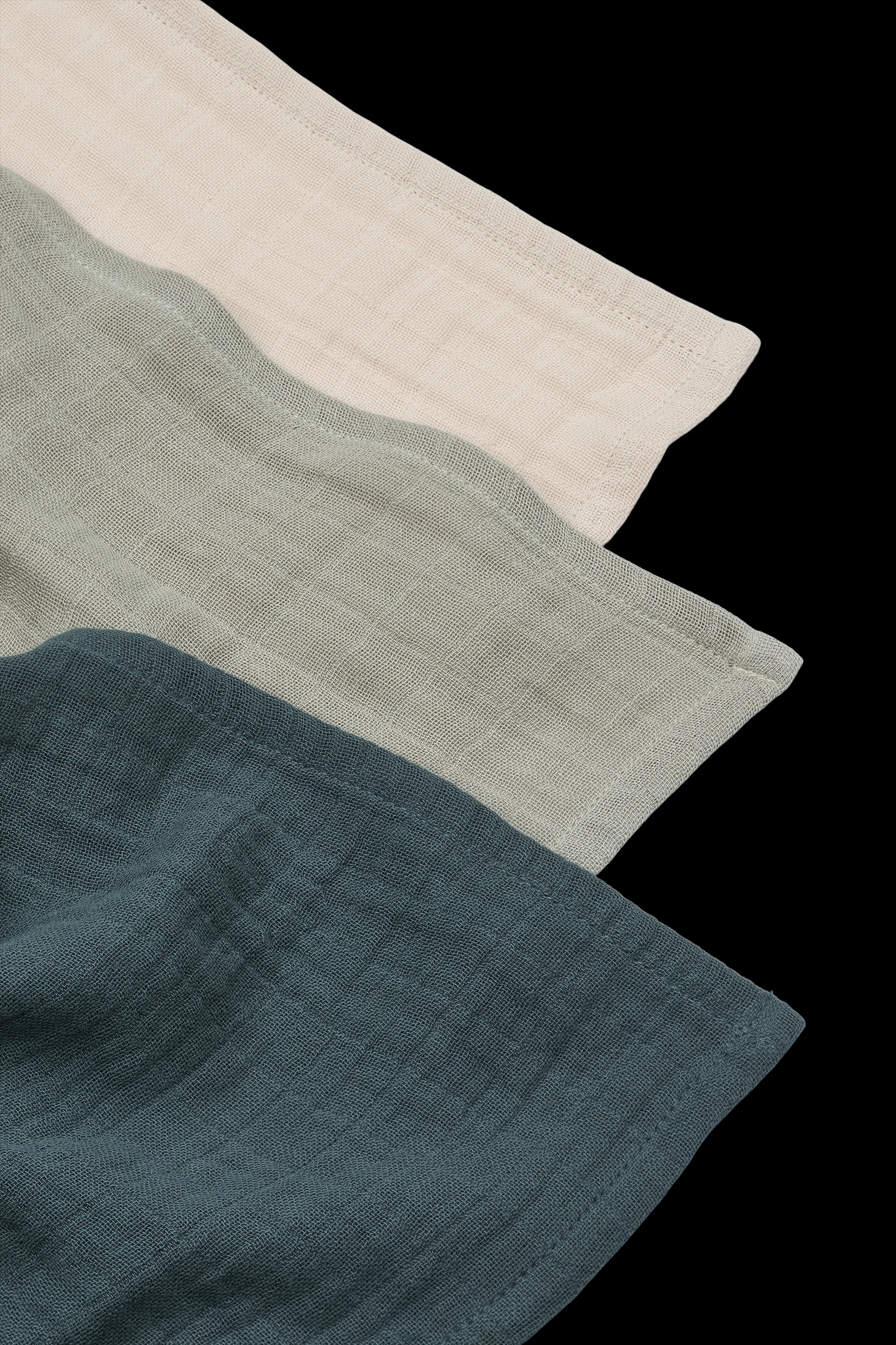 Lewis Musselin-Tuch 3-teilig 65x65 cm, Dove blue mix Liewood