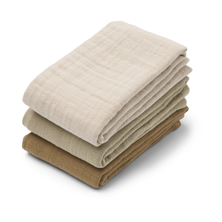 Lewis Musselin-Tuch 3-teilig 65x65 cm, Sandy mix Liewood