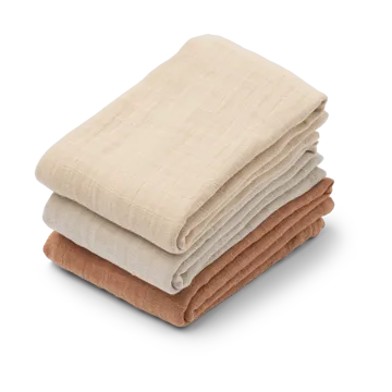 Lewis Musselin-Tuch 3-teilig 65x65 cm - Tuscany rose mix - Liewood