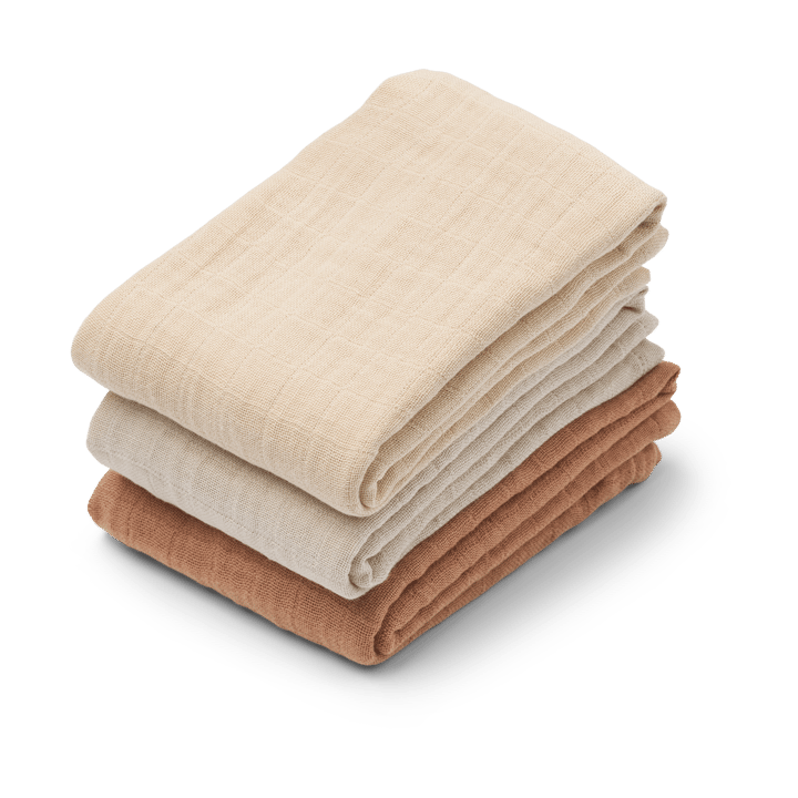 Lewis Musselin-Tuch 3-teilig 65x65 cm - Tuscany rose mix - Liewood