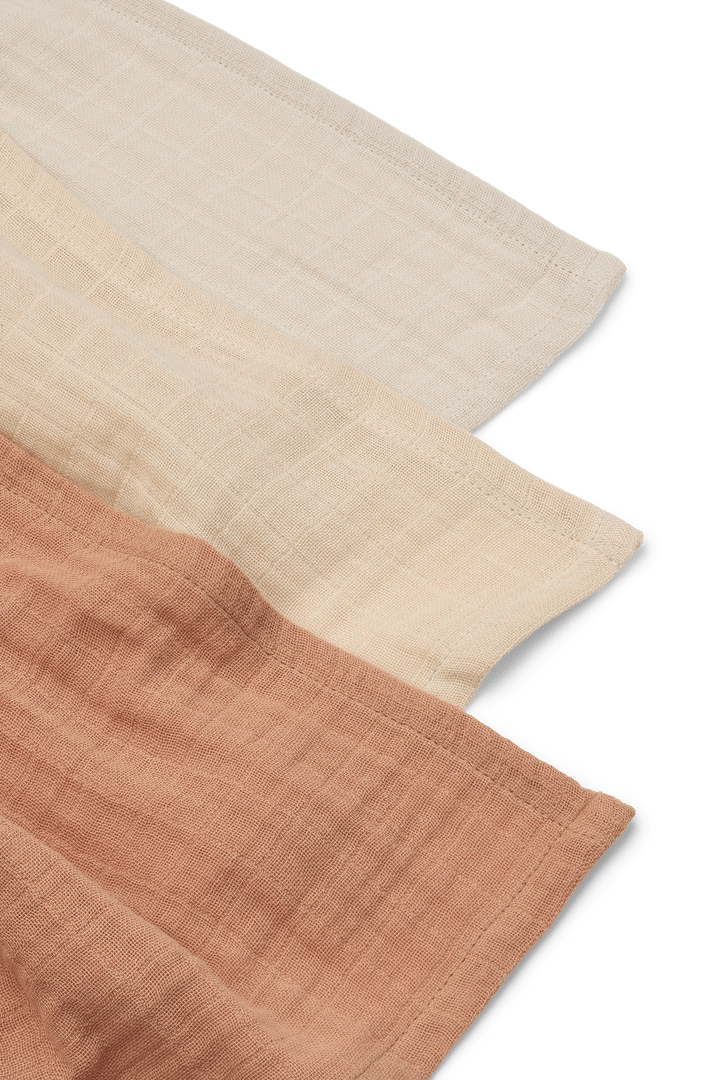 Lewis Musselin-Tuch 3-teilig 65x65 cm, Tuscany rose mix Liewood