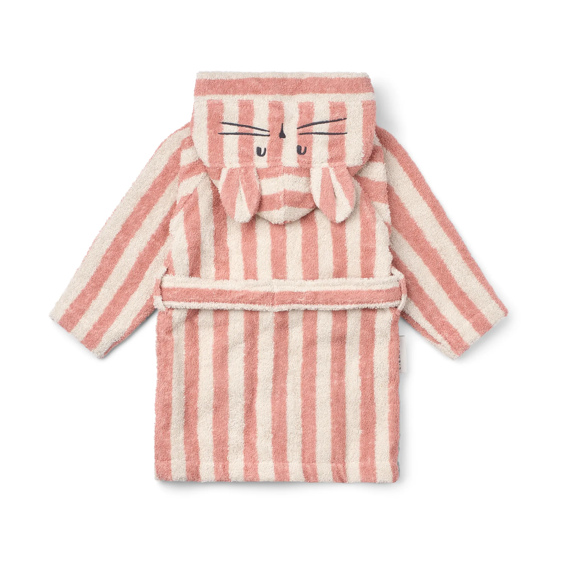Lily Bademantel coral blush creme de la creme stripe, 3–4 Jahre Liewood