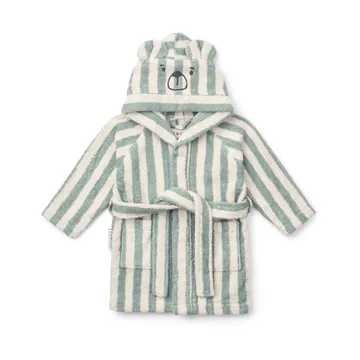 Lily Bademantel peppermint creme de la creme stripe - 1–2 Jahre - Liewood